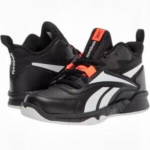 Reebok More Buckets Basketball Sneakers Shoes Black White Orange Youth 7 Men’s 7